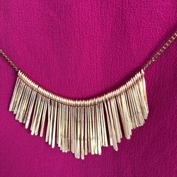 A. Byer Purplish Pink Cold Shoulder Top - Picture 3 of 5